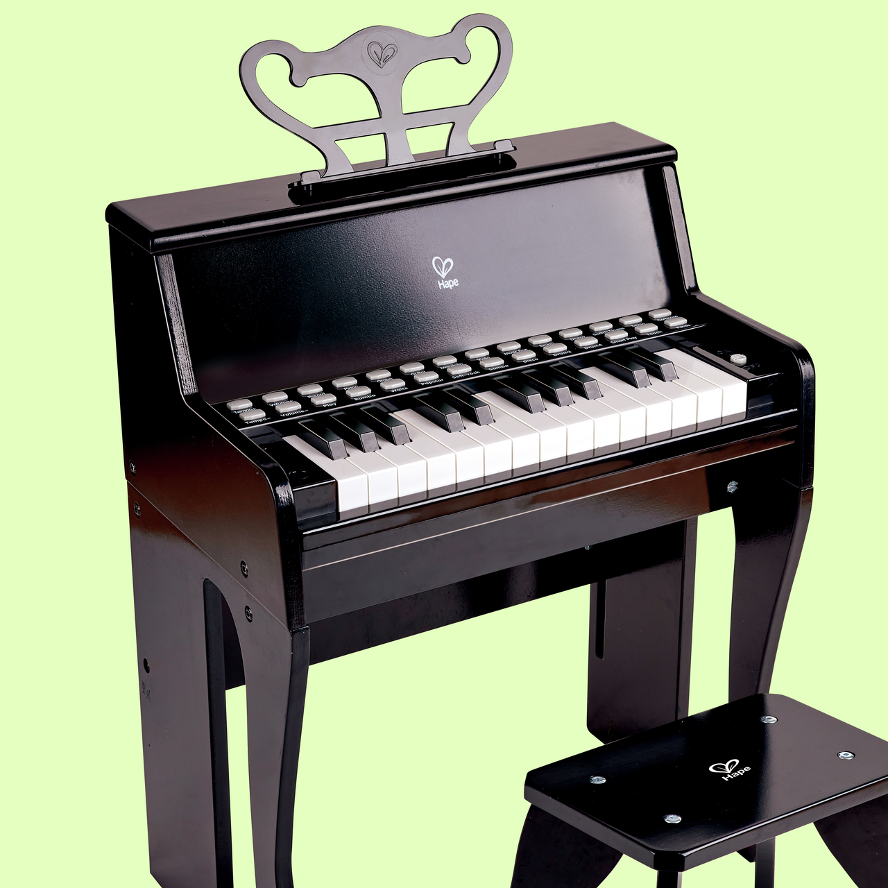 Piano impara con le luci con sgabello