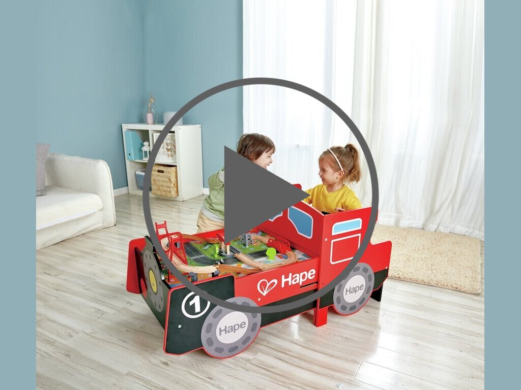 Grande tavolo treno con cabina richiudibile Grande tavolo treno con cabina richiudibile