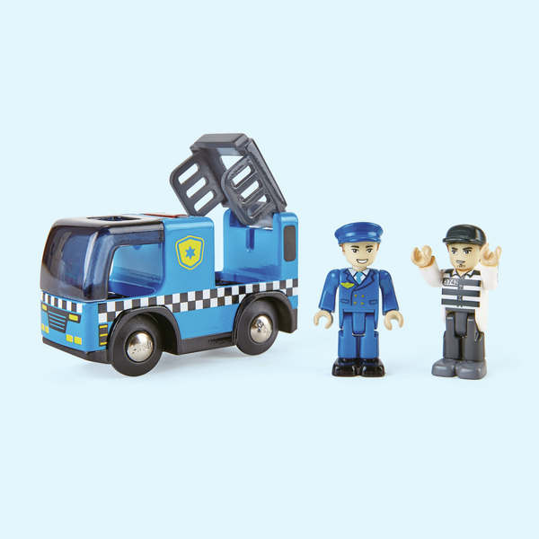 Auto della polizia con sirena Auto della polizia con sirena