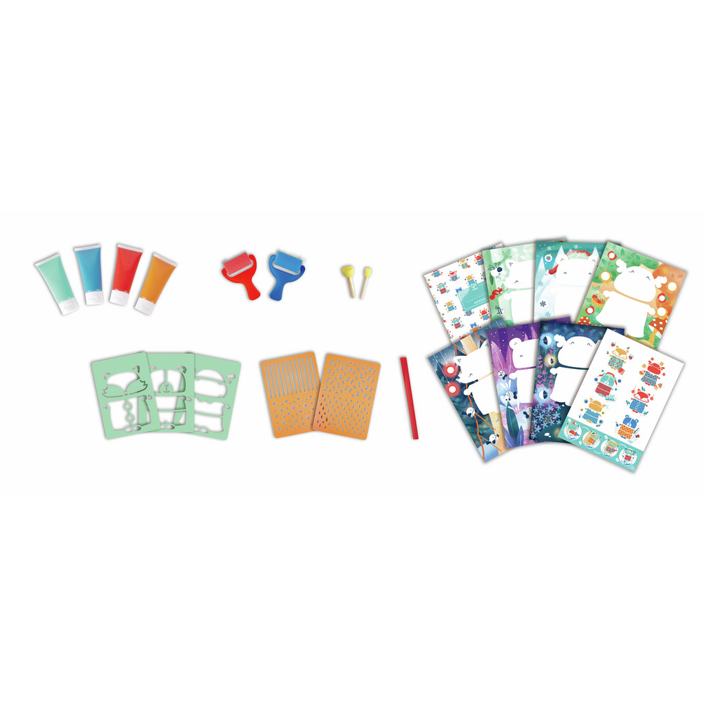 Set pittura con spugna Set pittura con spugna