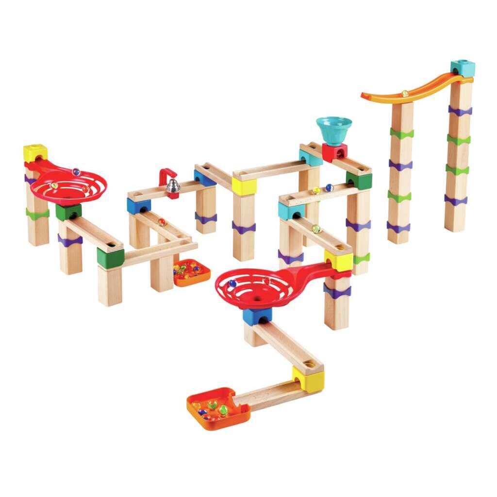 Pista per le biglie con domino Pista per le biglie con domino