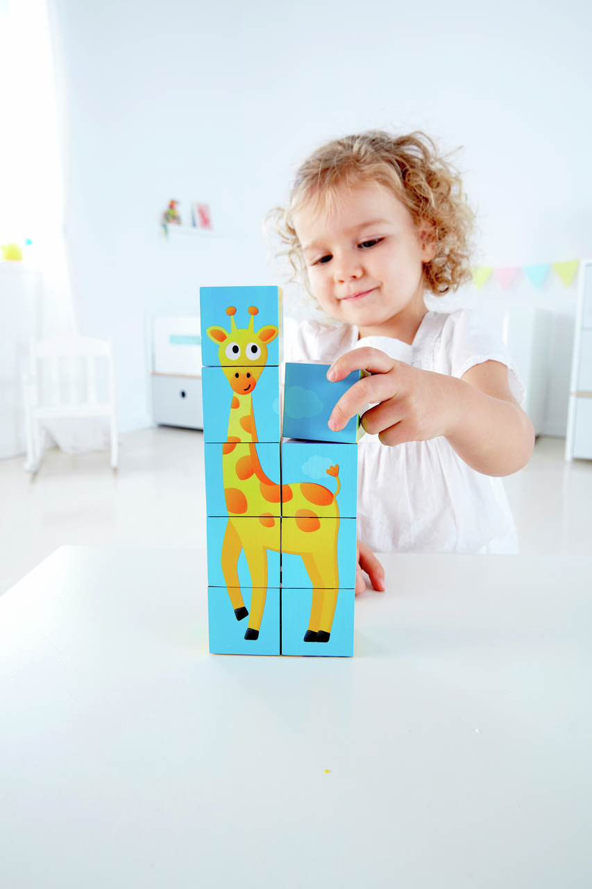 Puzzle a blocchi degli animali della giungla Puzzle a blocchi degli animali della giungla