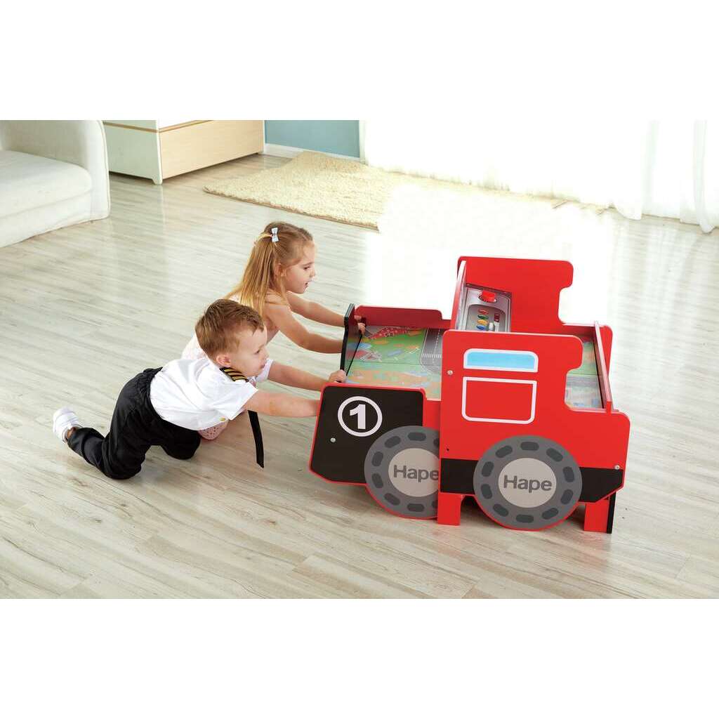 Grande tavolo treno con cabina richiudibile Grande tavolo treno con cabina richiudibile