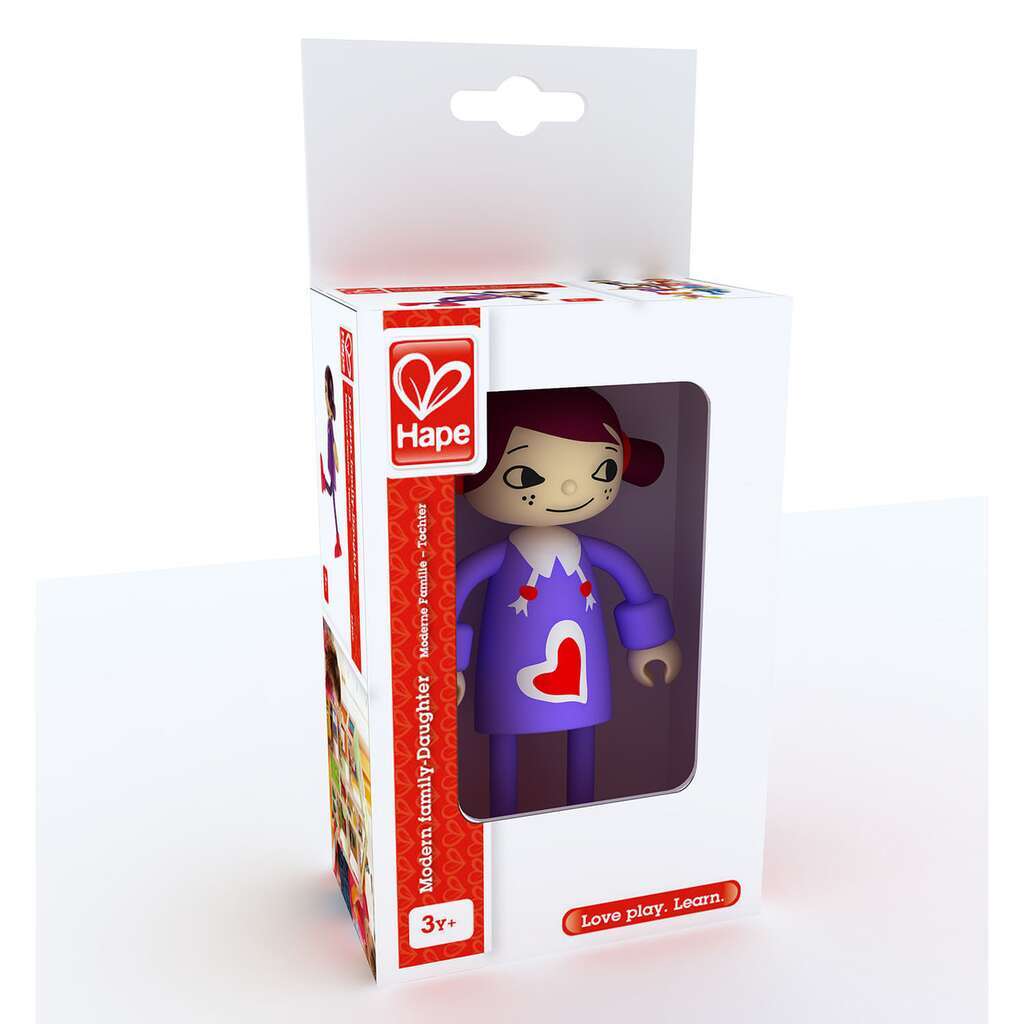 Bambola di legno Figlia Bambola di legno Figlia