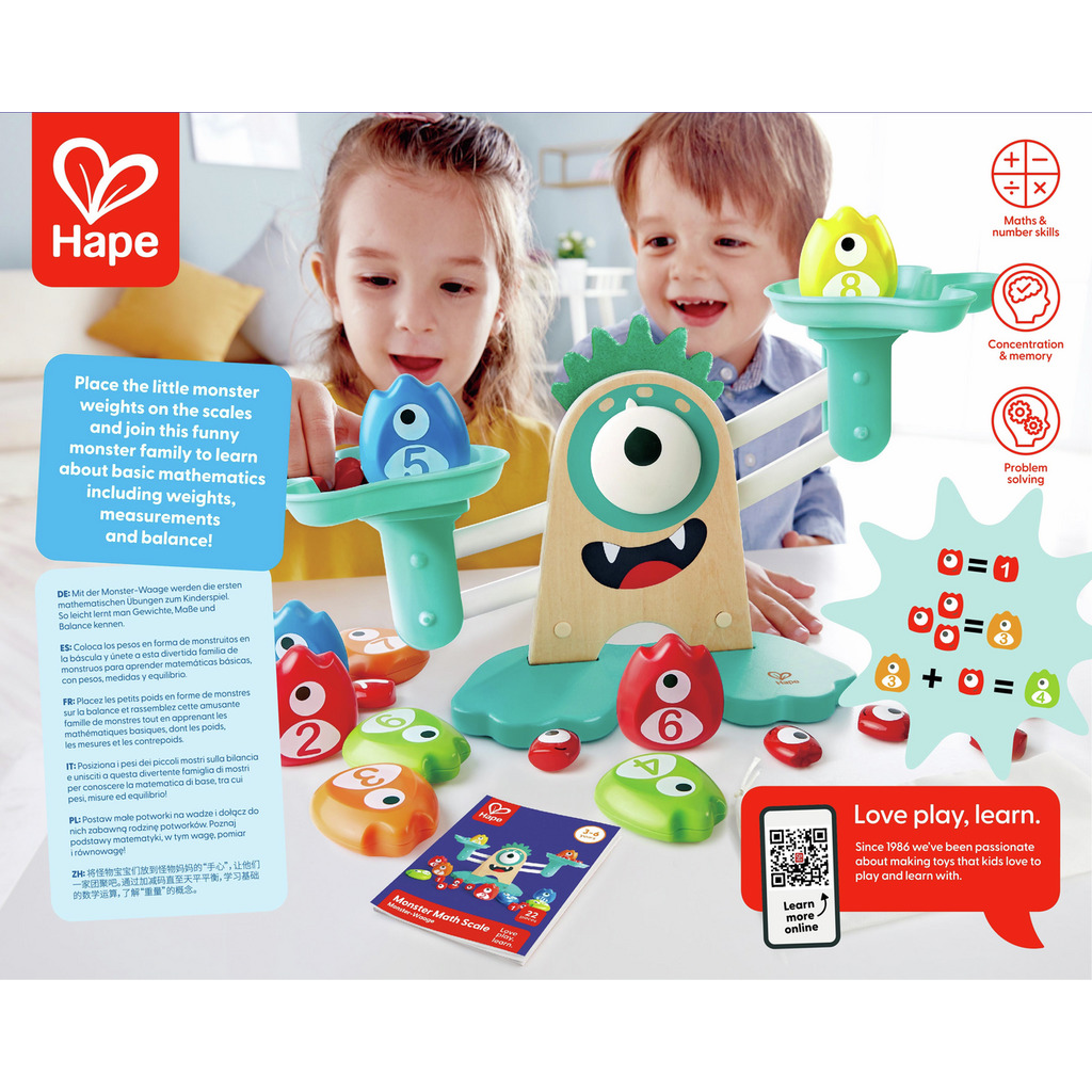 Bilancia matematica con mostri Bilancia matematica con mostri