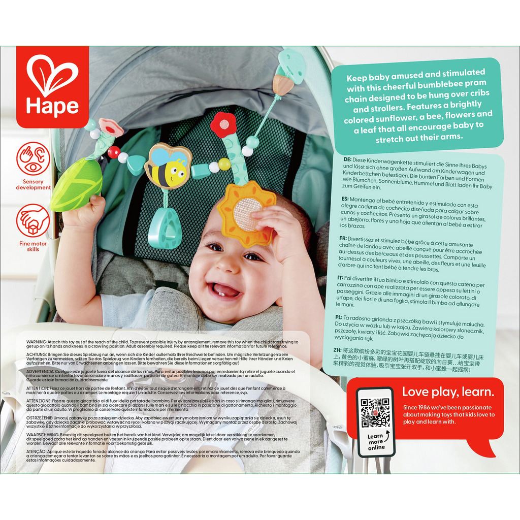 Gioco per carrozzina con sonaglio Gioco per carrozzina con sonaglio