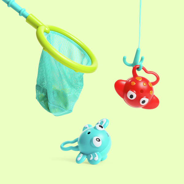 Set da pesca per un doppio divertimento Set da pesca per un doppio divertimento