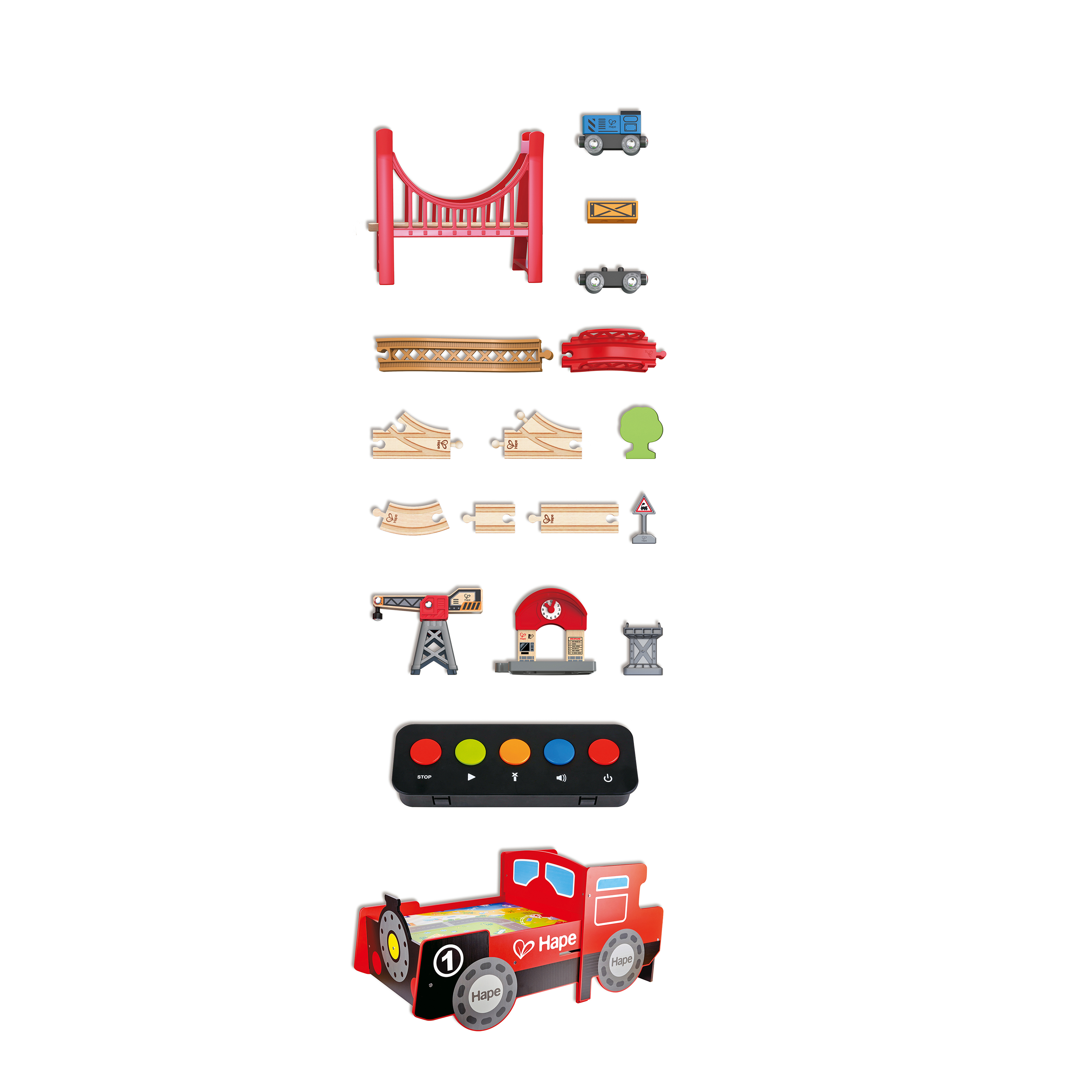 Grande tavolo treno con cabina richiudibile