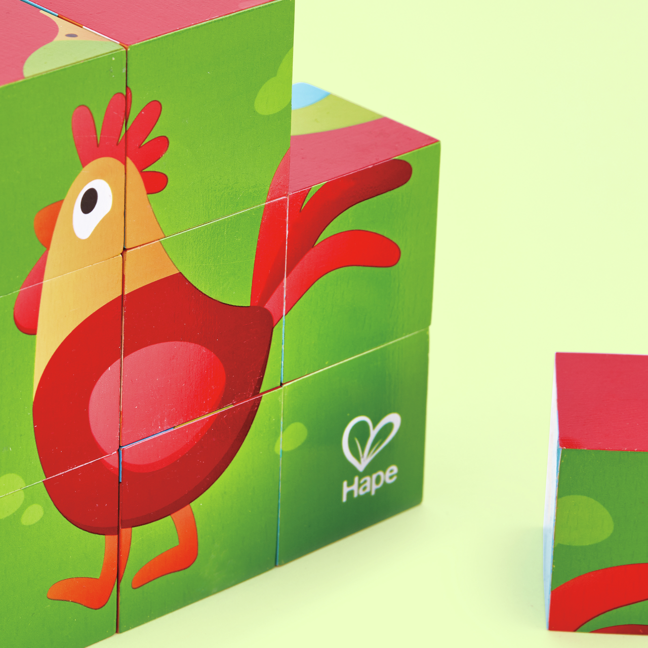 Puzzle a blocchi degli animali della fattoria Puzzle a blocchi degli animali della fattoria