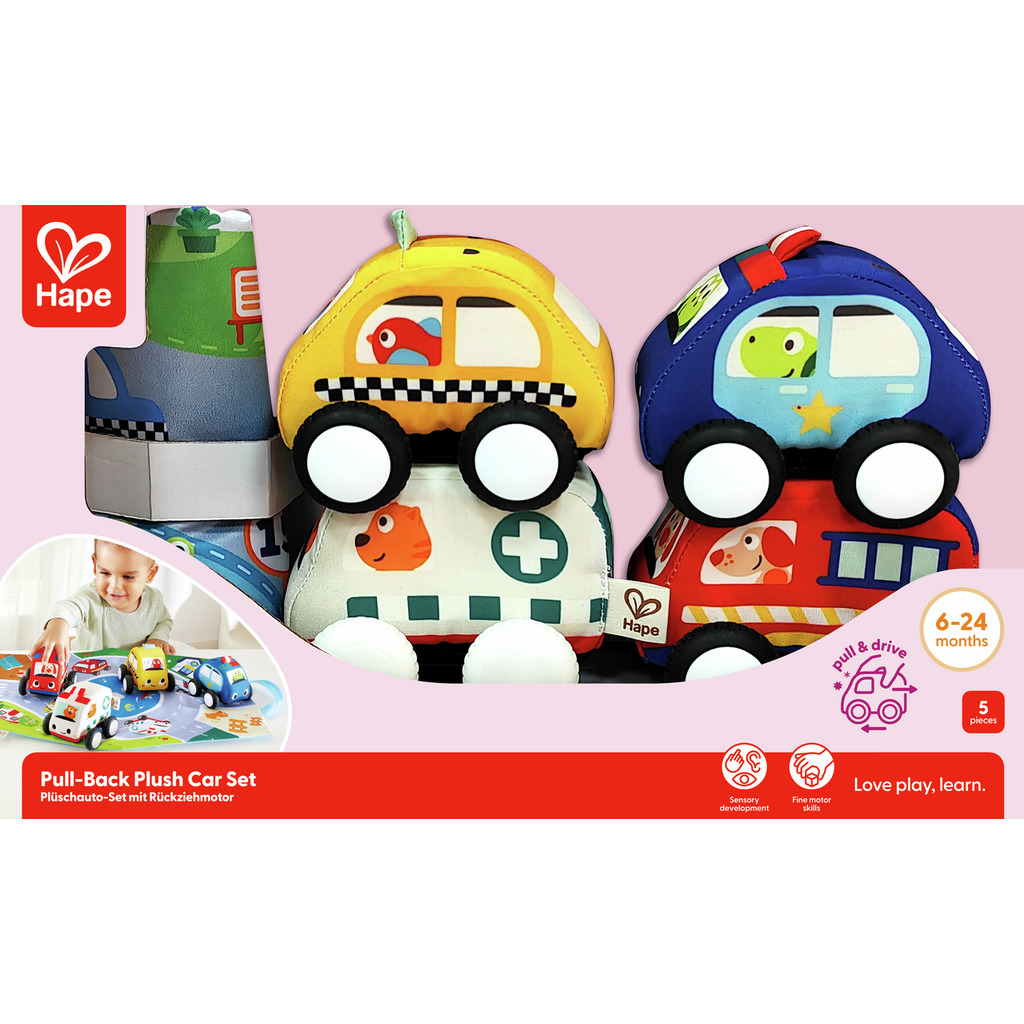 Set auto di peluche