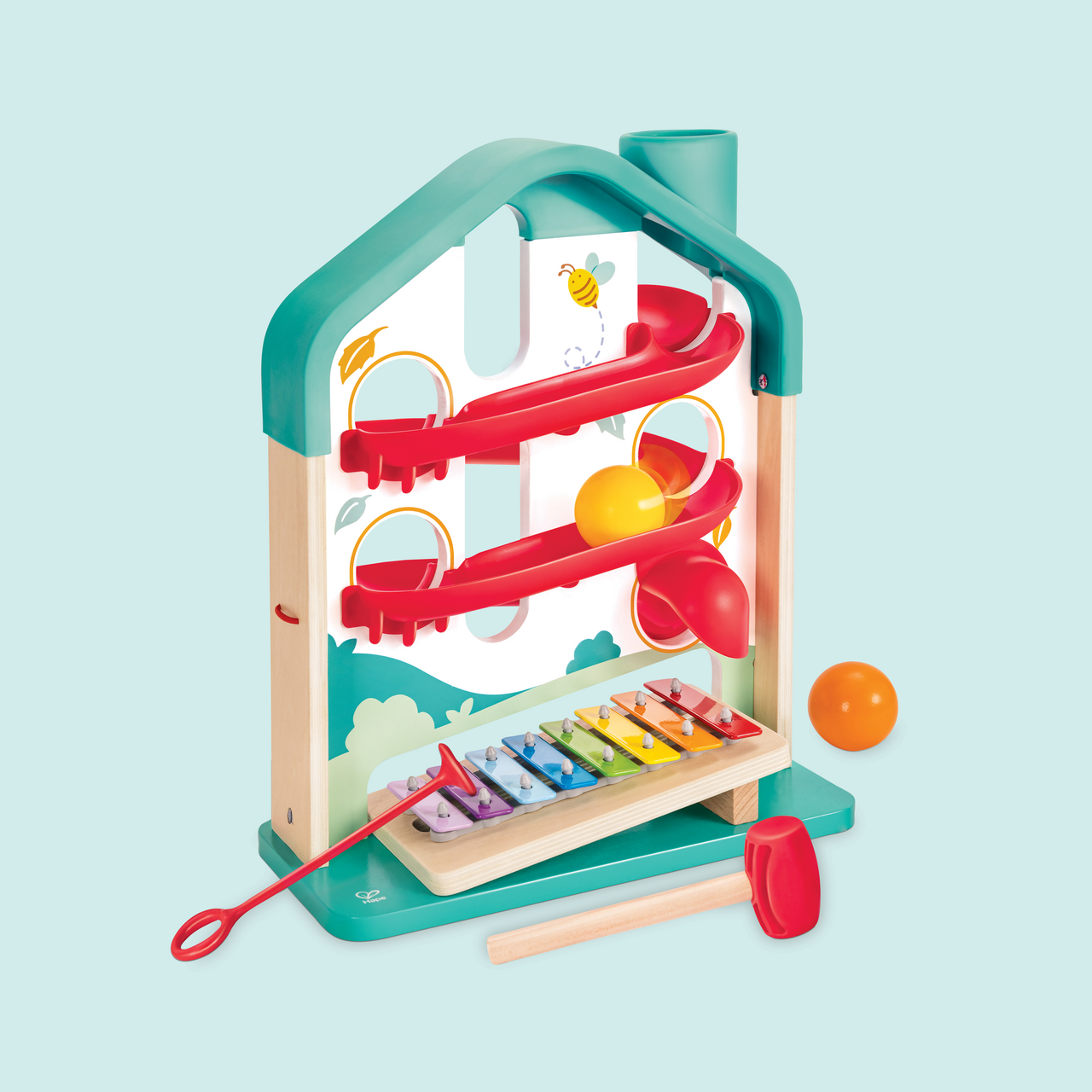 Pista in discesa e xilofono Pista in discesa e xilofono