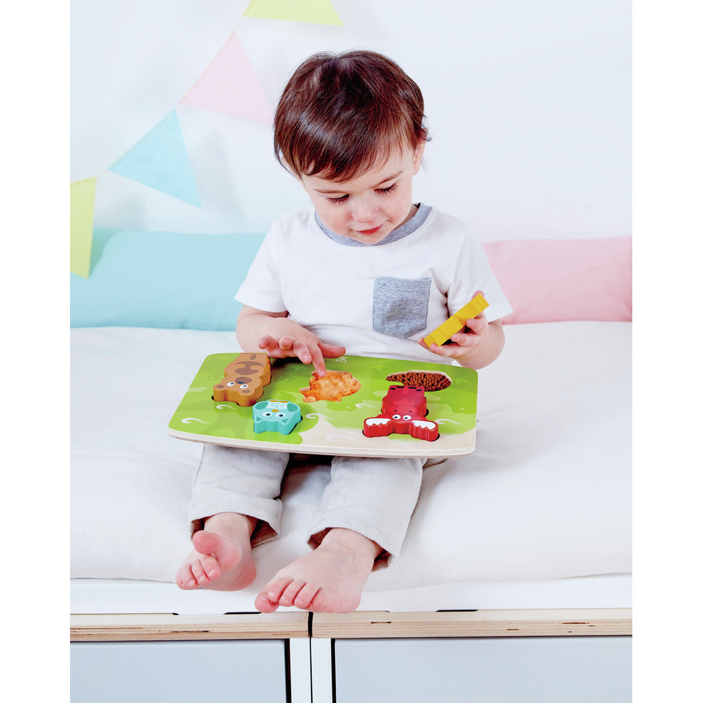 Puzzle tattile degli animali della foresta Puzzle tattile degli animali della foresta