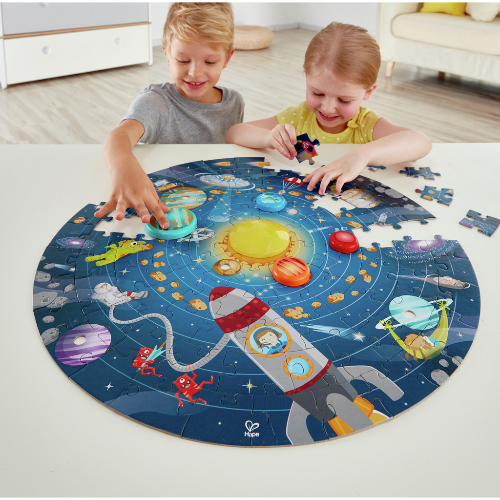Puzzle sistema solare con led Puzzle sistema solare con led