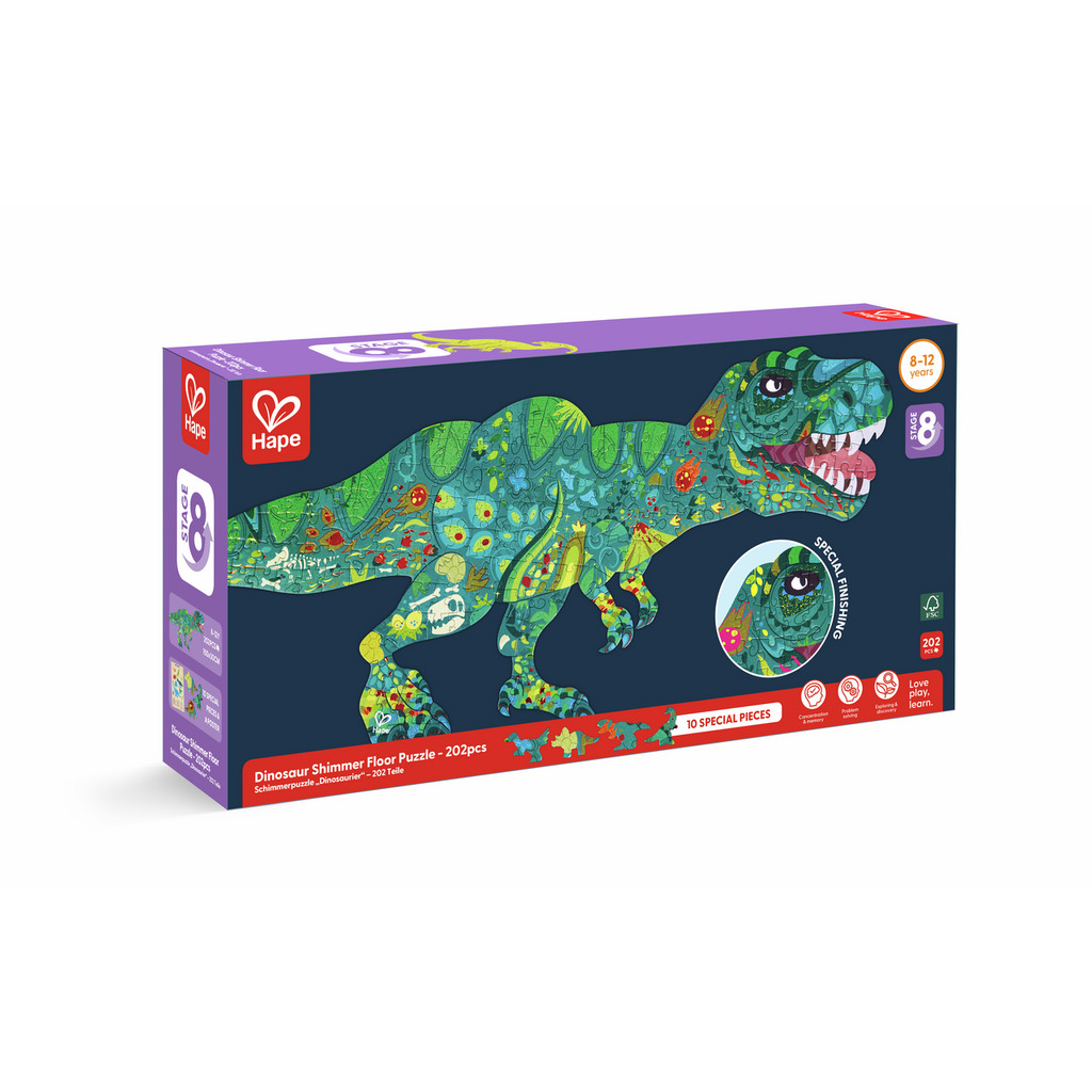 Puzzle brillante dinosauri -200 pezzi Puzzle brillante dinosauri -200 pezzi