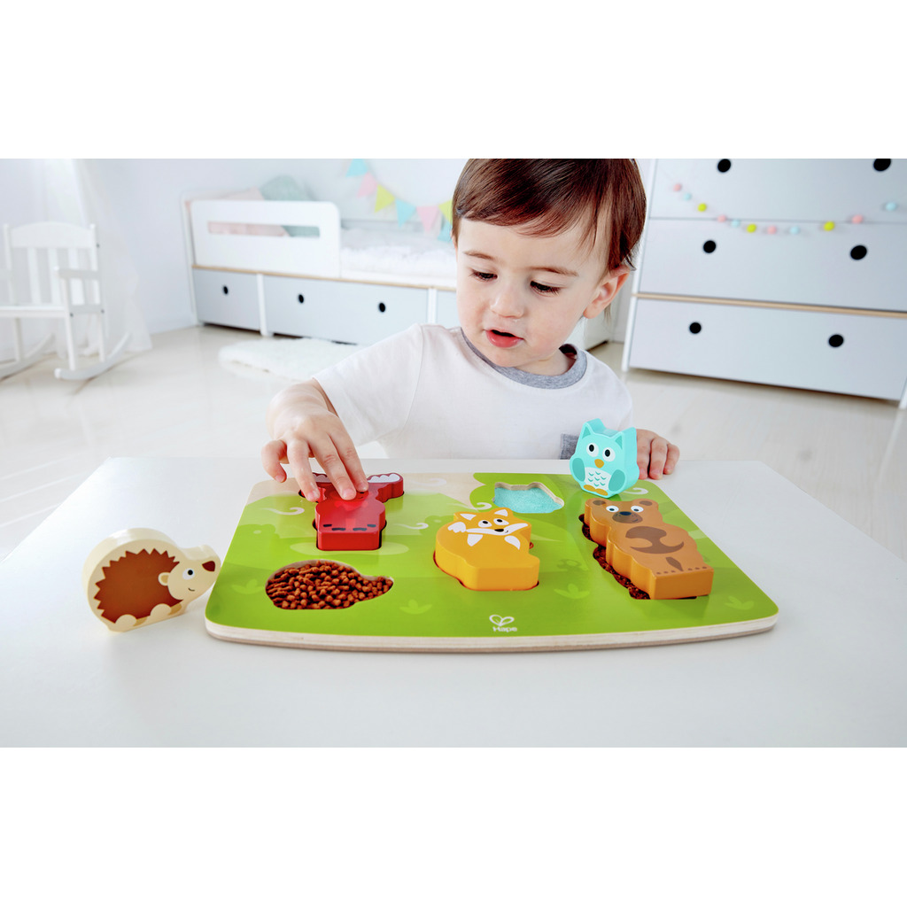 Puzzle tattile degli animali della foresta Puzzle tattile degli animali della foresta