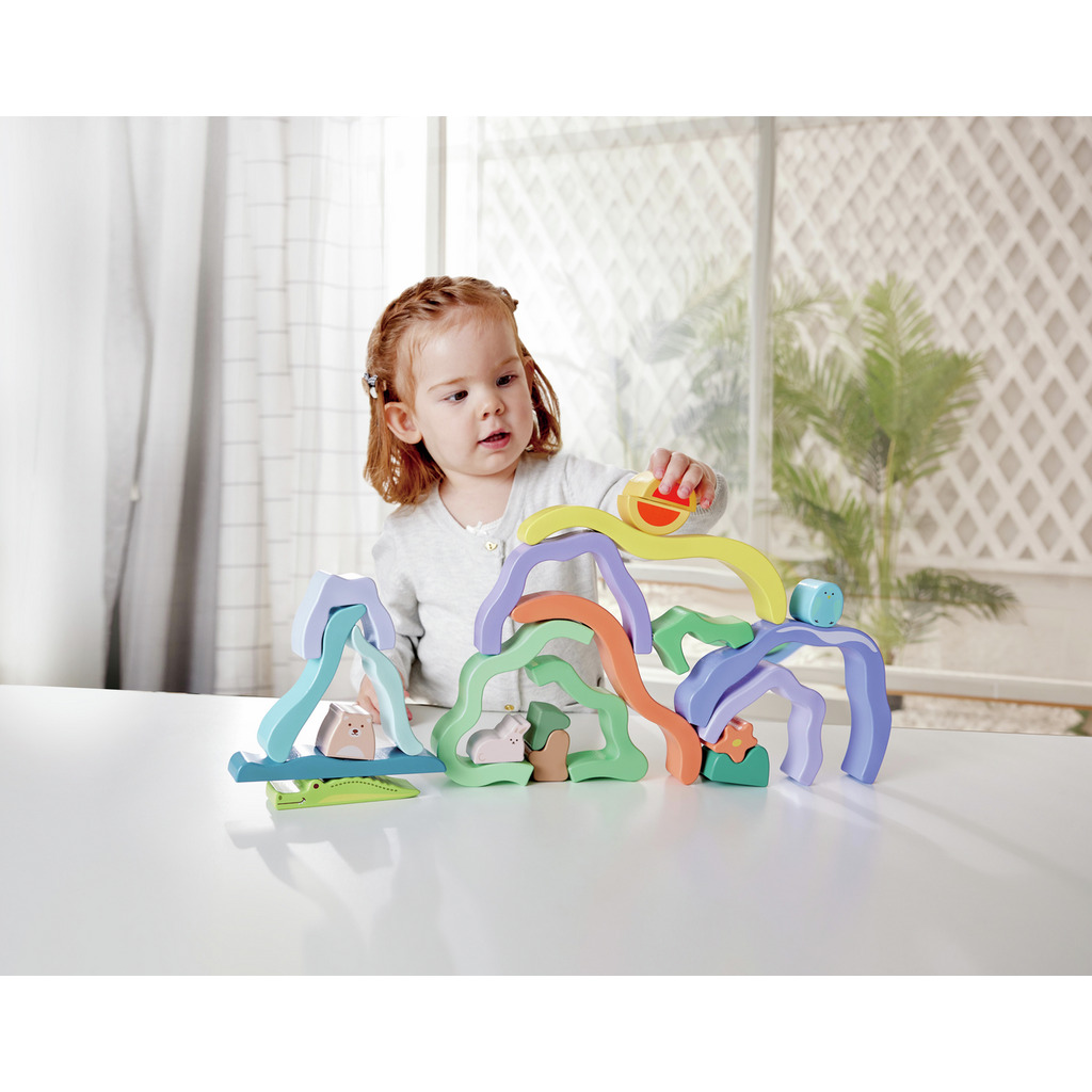 Blocchi impilabili con paesaggio natura Blocchi impilabili con paesaggio natura