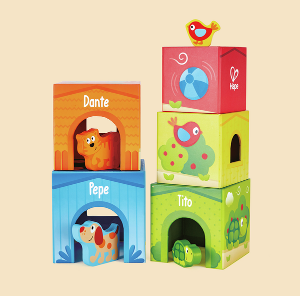 Blocchi in cartone impilabili Pepe e i suoi amici Blocchi in cartone impilabili Pepe e i suoi amici