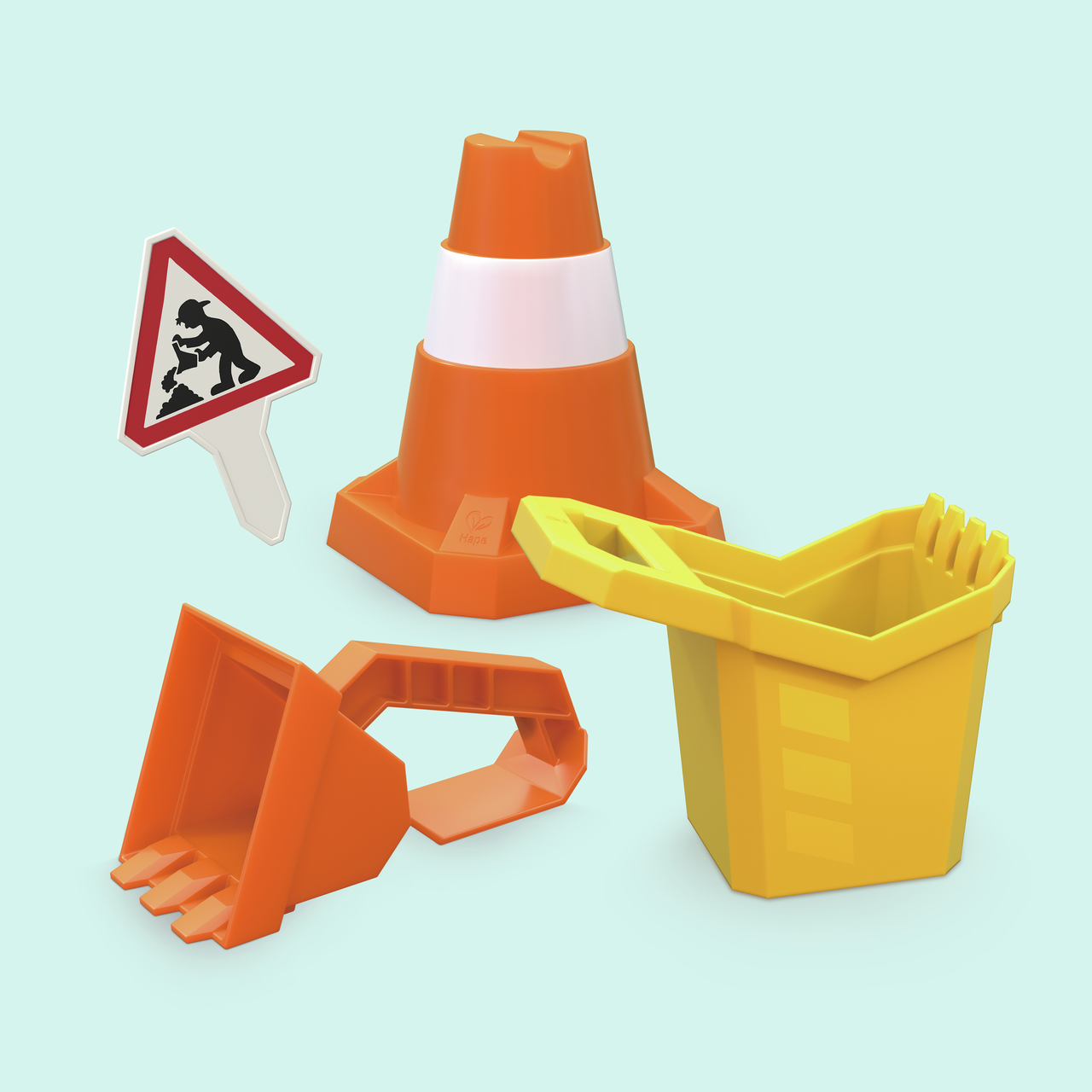 Set di strumenti da costruzione per la sabbia Set di strumenti da costruzione per la sabbia