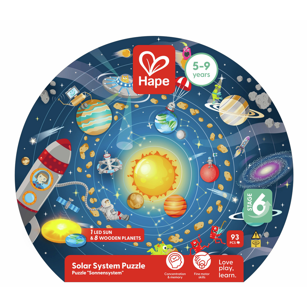 Puzzle sistema solare con led Puzzle sistema solare con led